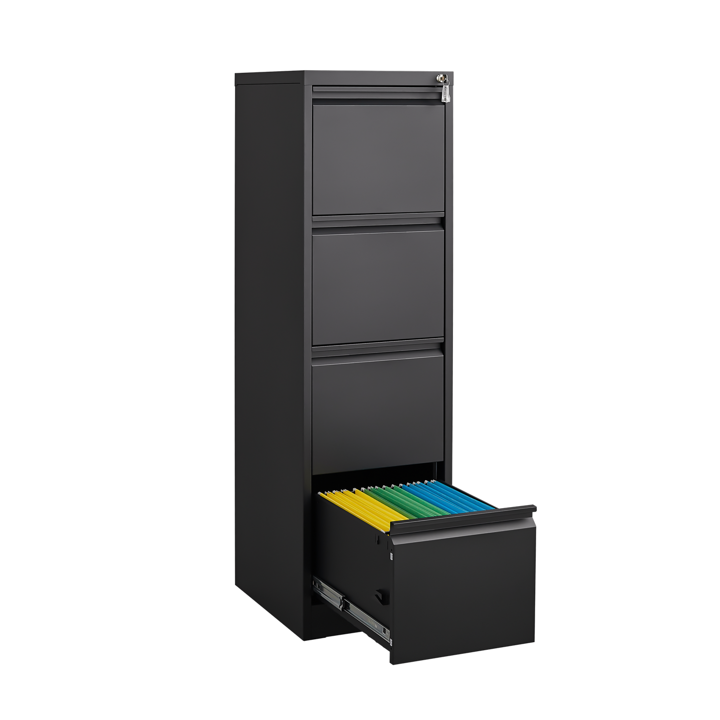 4 Drawer Vertical File Cabinet with Lock