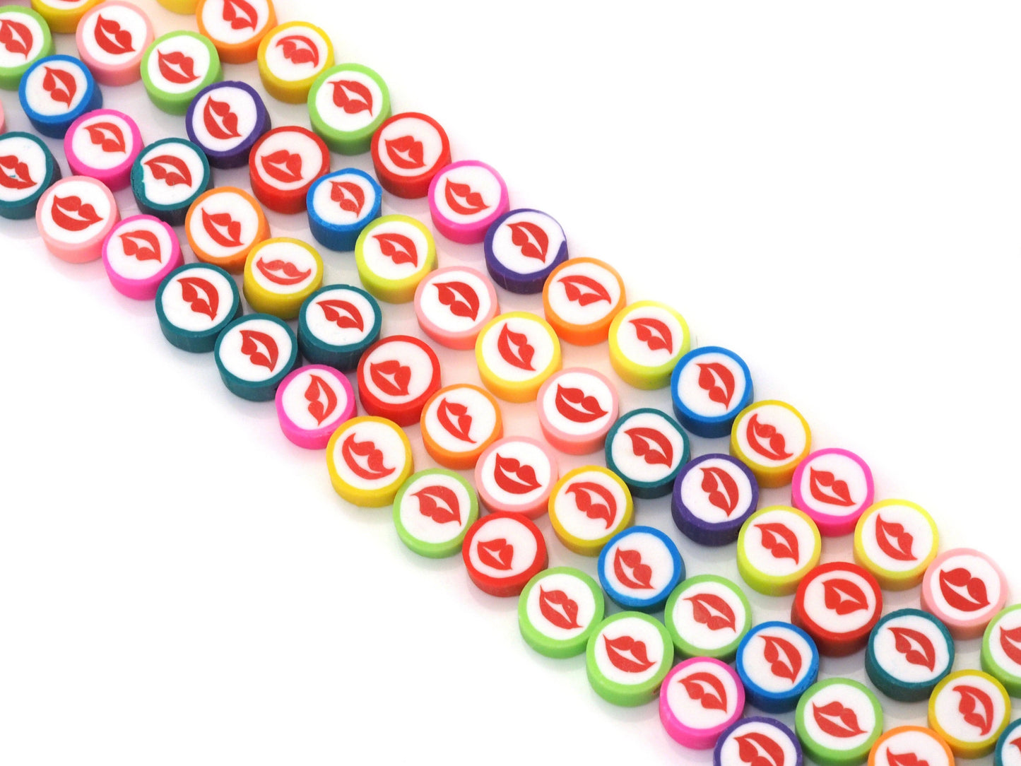 Colorflul Lip Clay beads, sku#U1468