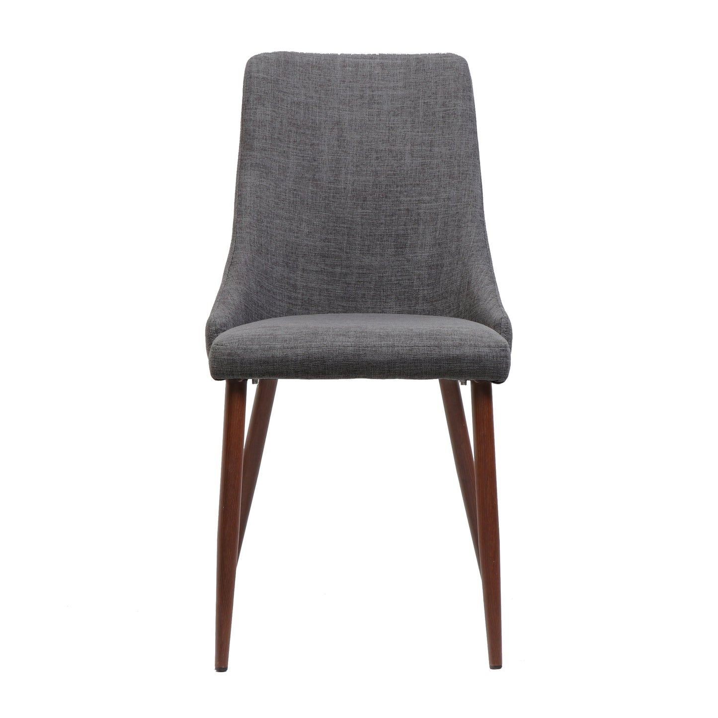 Mid Century Modern Fabric Armless Dining Chairs, Set of 2