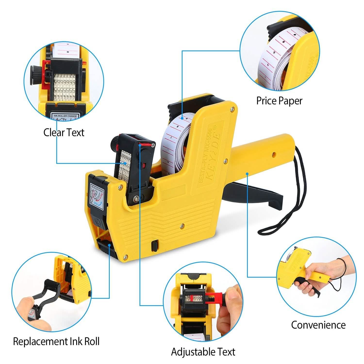 8 Digits Price Numerical Tag Gun