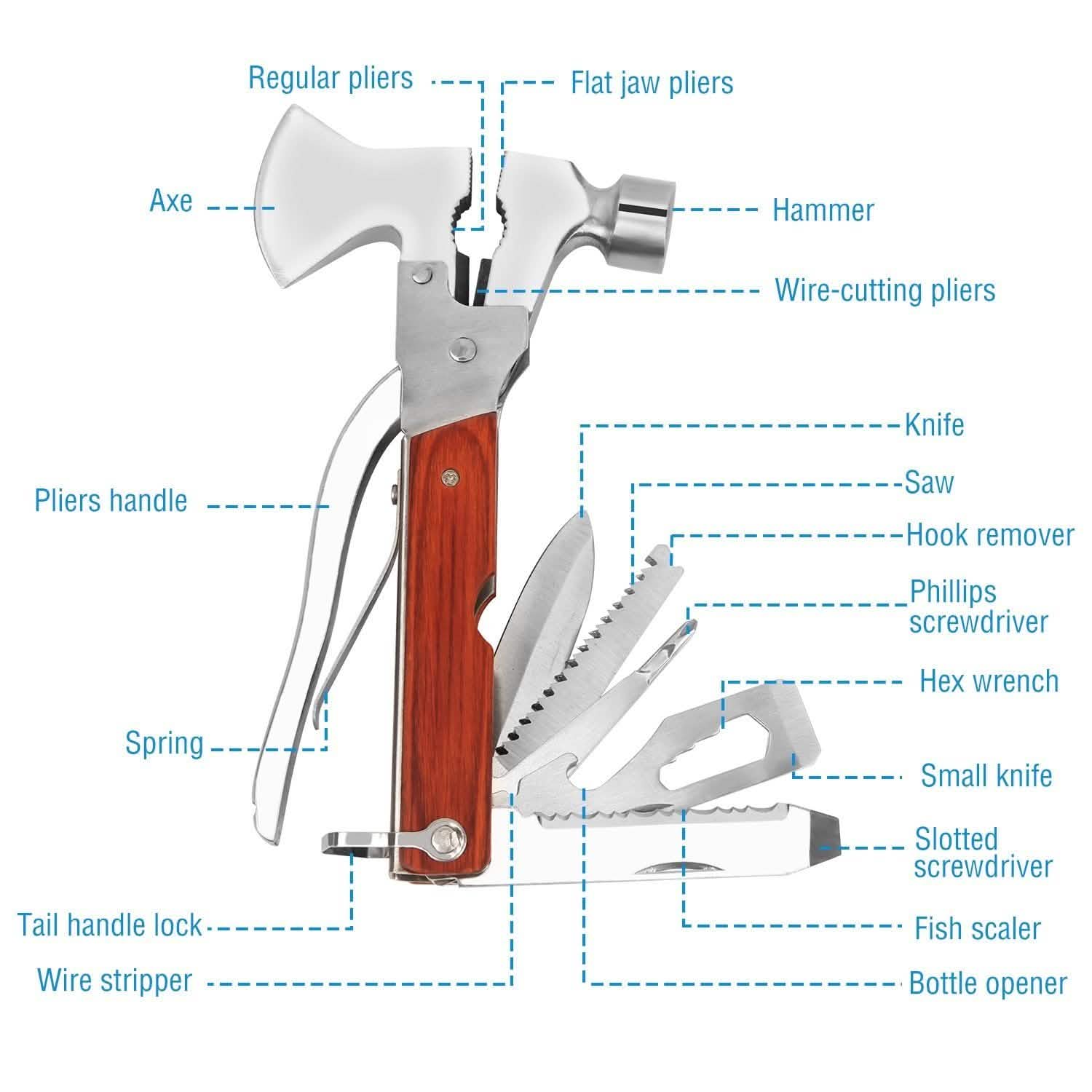 Kit marteau et outils 8-en-1