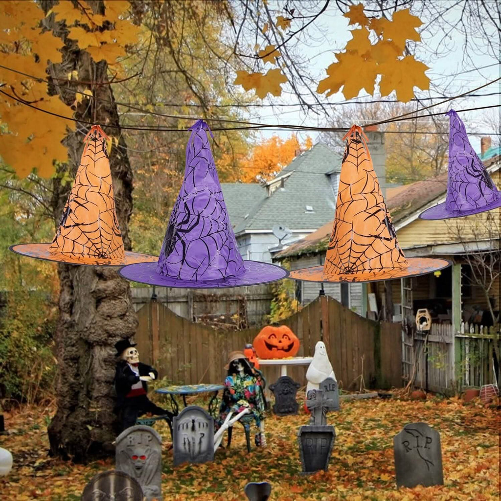 8-Pack: 13ft Witch Hat Hanging String LED Light