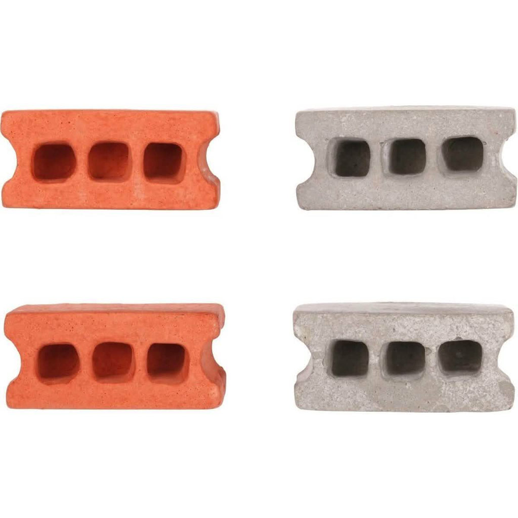 Paquet de 8 : Aimants de bloc de béton Kikkerland multicolores