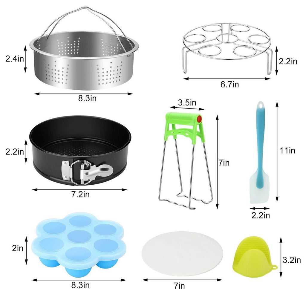 8-Pack: Steamer Basket Egg Steam Rack Camping Cooking Set