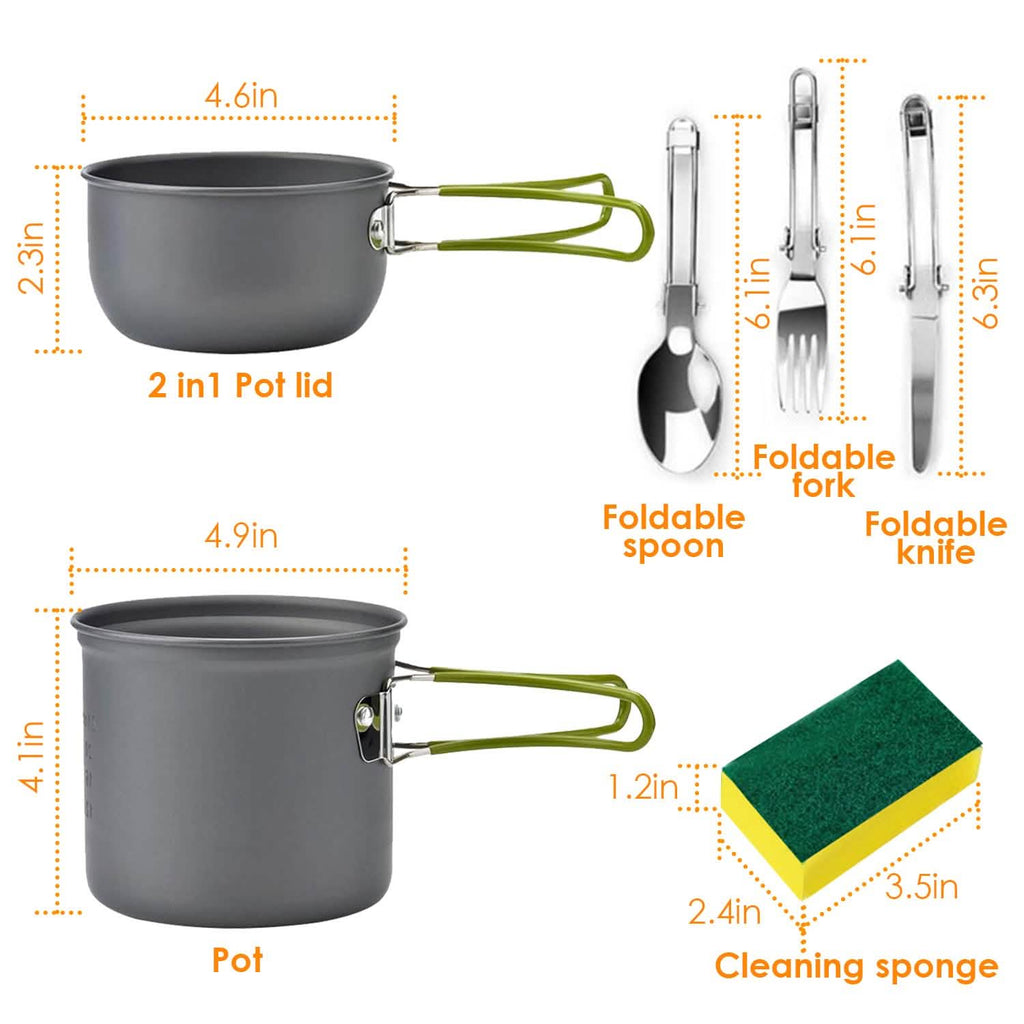 8点セット：キャンプ用調理器具セット