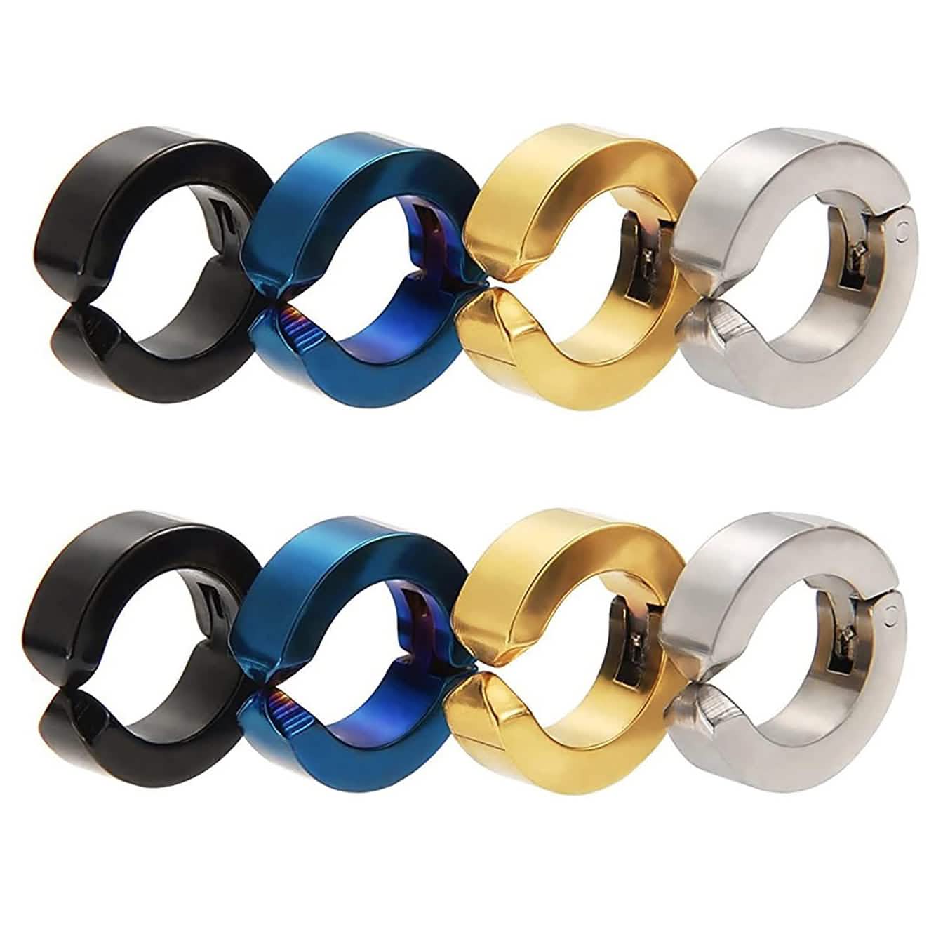 8 pièces : clip d'oreille non percé Mudder