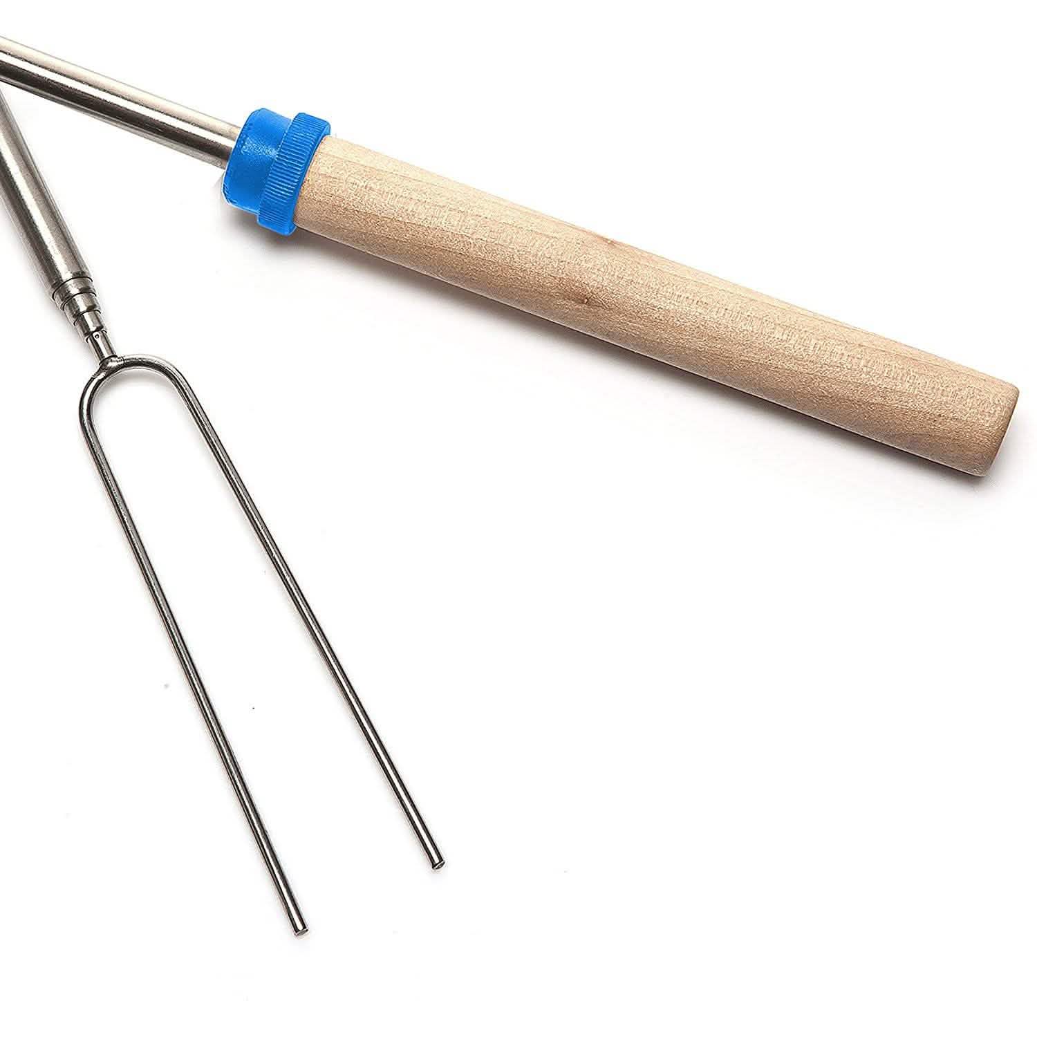 8-Piece Set: Marshmallow Roasting Sticks with Wooden Handle