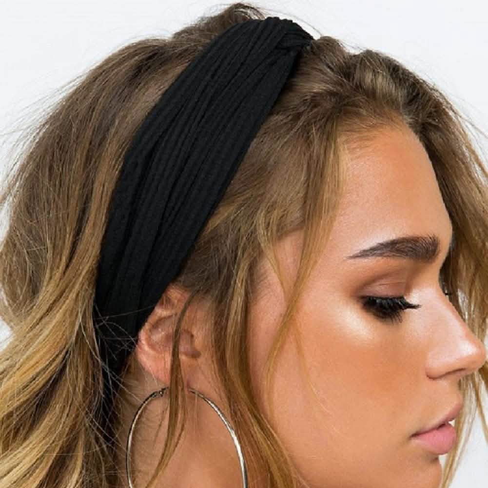 Lot de 8 : Bandeaux à nœud torsadé bohème extensibles