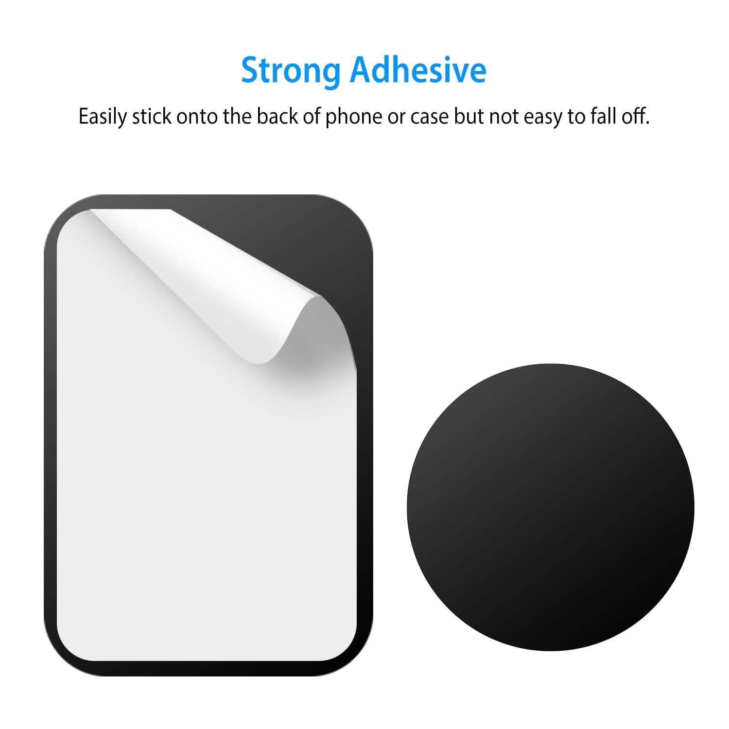 8-Piece: Universal Metal Plates with Strong Adhesive