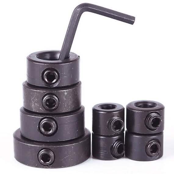 Jeu de 8 pièces : Butées de profondeur pour forets à bois