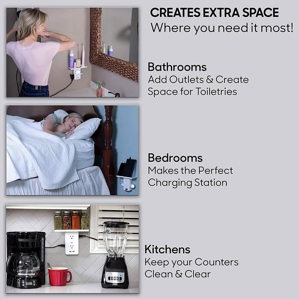 8-Port Multi-Function US Standard Socket