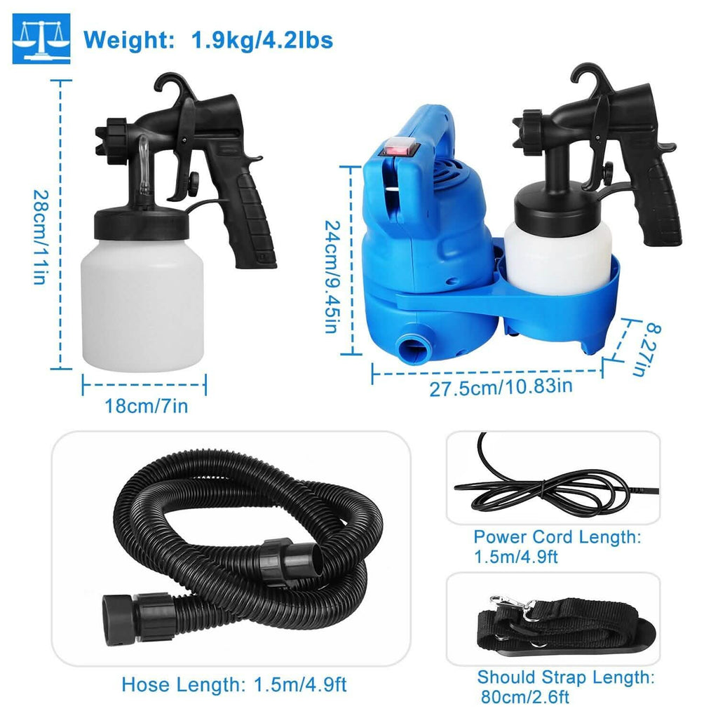 Pistolet à peinture 800 ML 650 W
