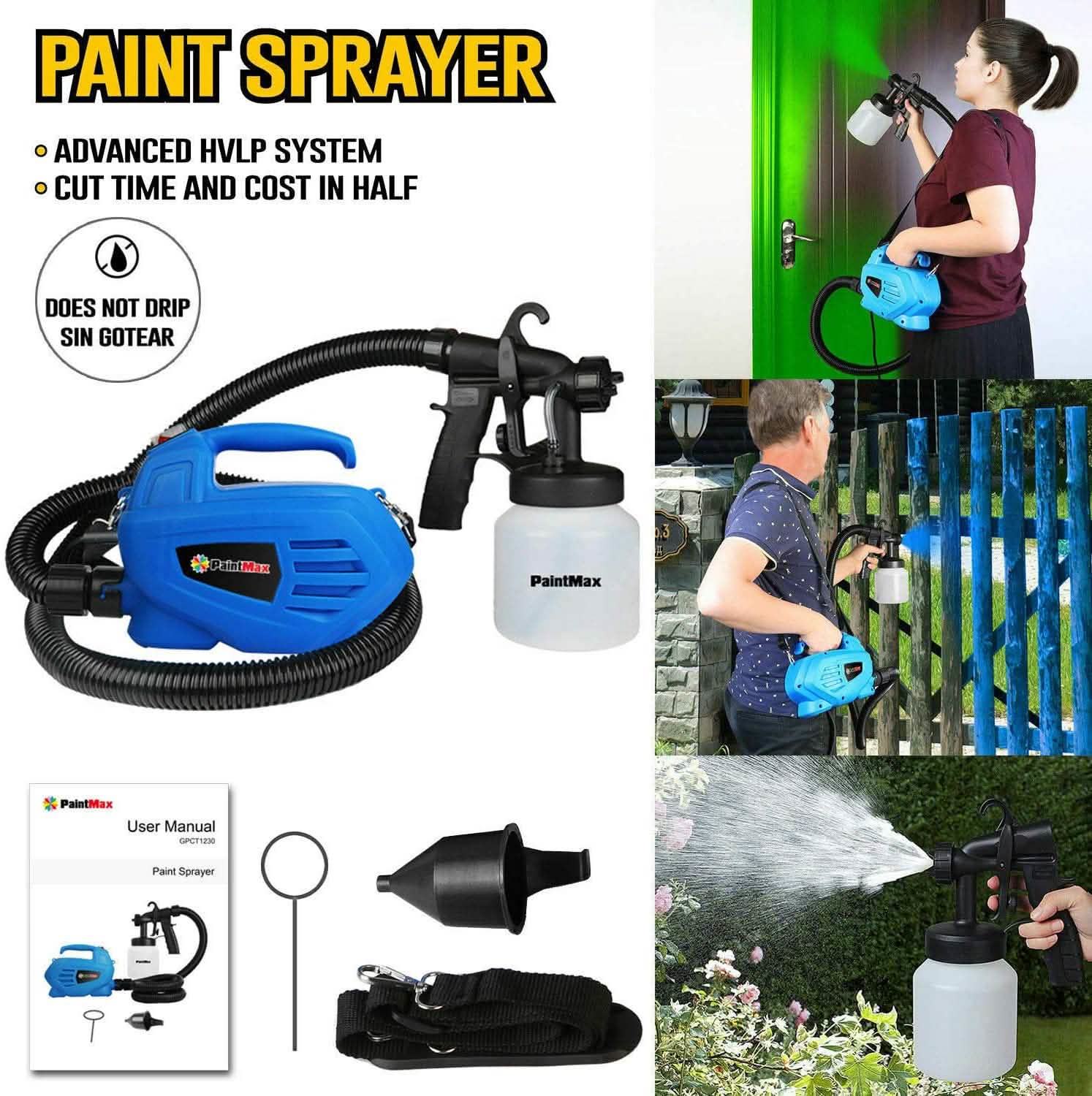 Pistolet à peinture 800 ML 650 W