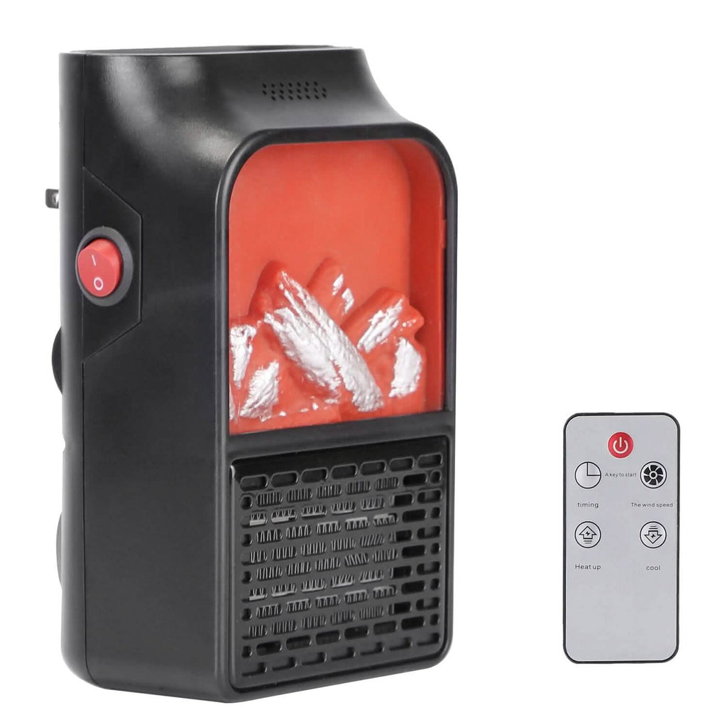 800w Plug-In Space Heater Wall Outlet with 360° Rotatable Plug