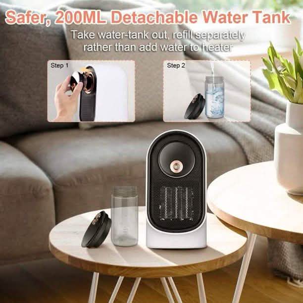 Radiateur soufflant 800 W avec humidificateur