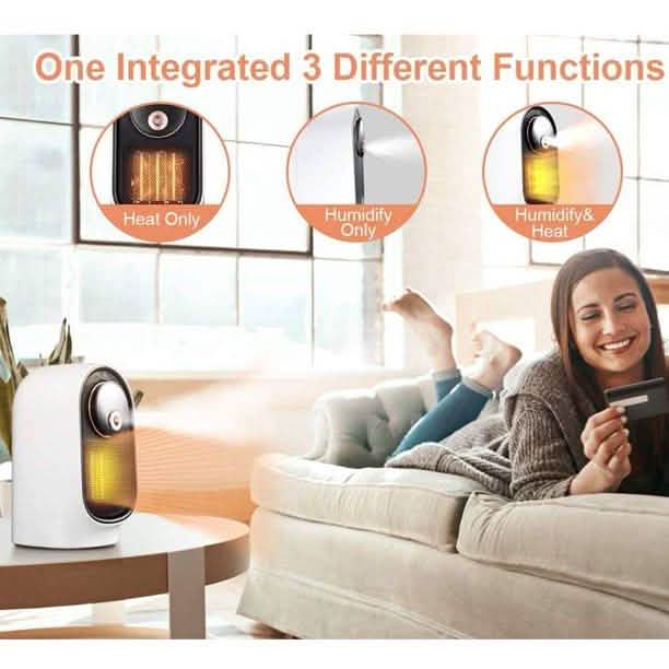 Radiateur soufflant 800 W avec humidificateur