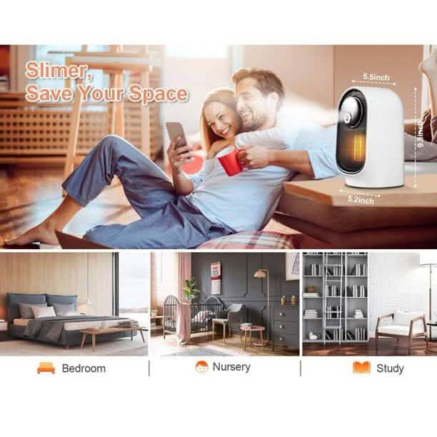Radiateur soufflant 800 W avec humidificateur