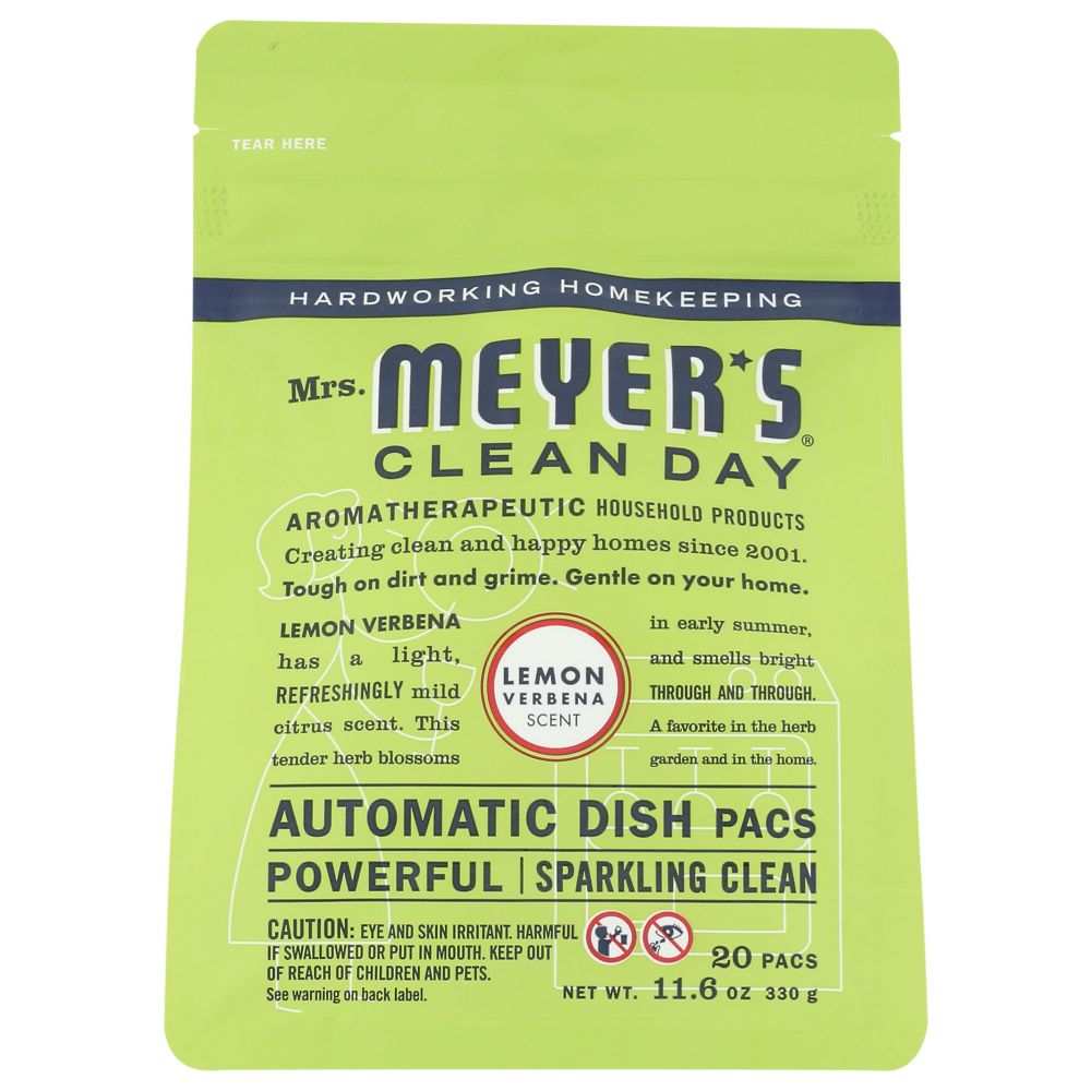 MRS. MEYER'S: Clean Day Automatic Dish Packs Lemon Verbena Scent, 12.7 oz