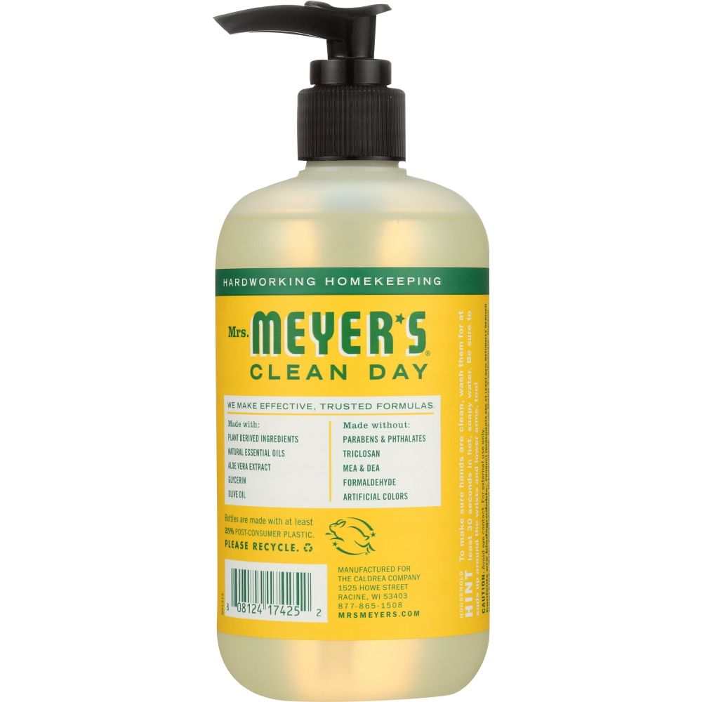 MRS. MEYER'S: Clean Day Liquid Hand Soap Honeysuckle Scent, 12.5 oz