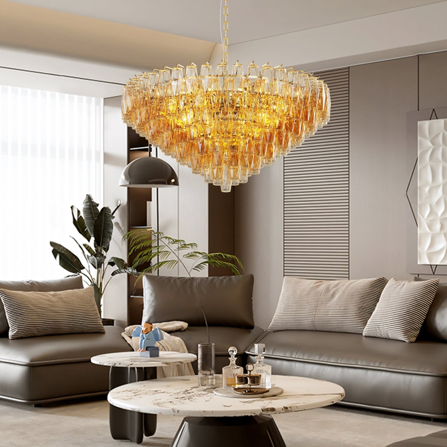 37" Extra Large Chandelier, 14-Light