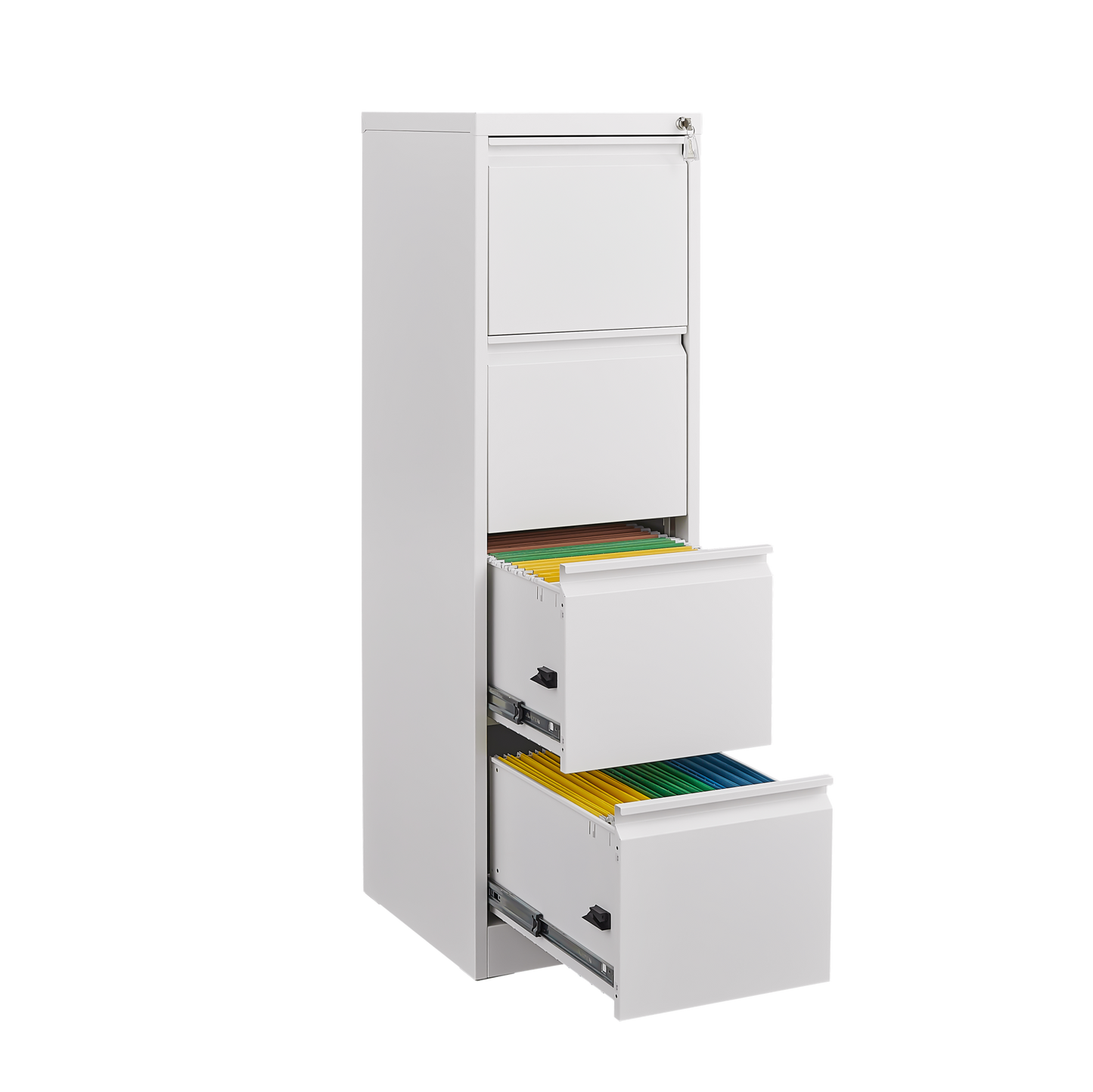 4 Drawer Vertical File Cabinet with Lock