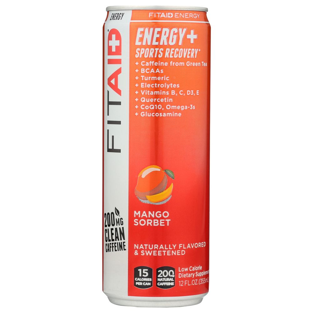 LIFEAID BEVERAGE: Fitaid Energy Mango, 12 fo
