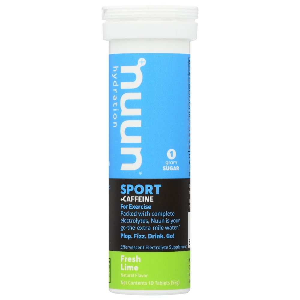 Nuun Sport Fresh Lime Electrolyte Drink Tablets-Optimal Hydration 10tb