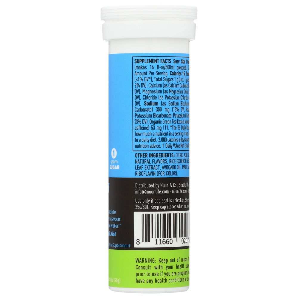 Nuun Sport Fresh Lime Electrolyte Drink Tablets-Optimal Hydration 10tb