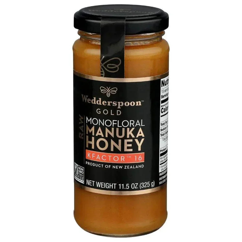 WEDDERSPOON Raw Monofloral Manuka Honey - Smooth, Pure & Rich 11.5 oz