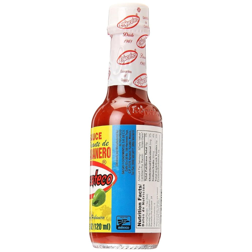 EL YUCATECO: Red Habanero Hot Sauce, 4 oz