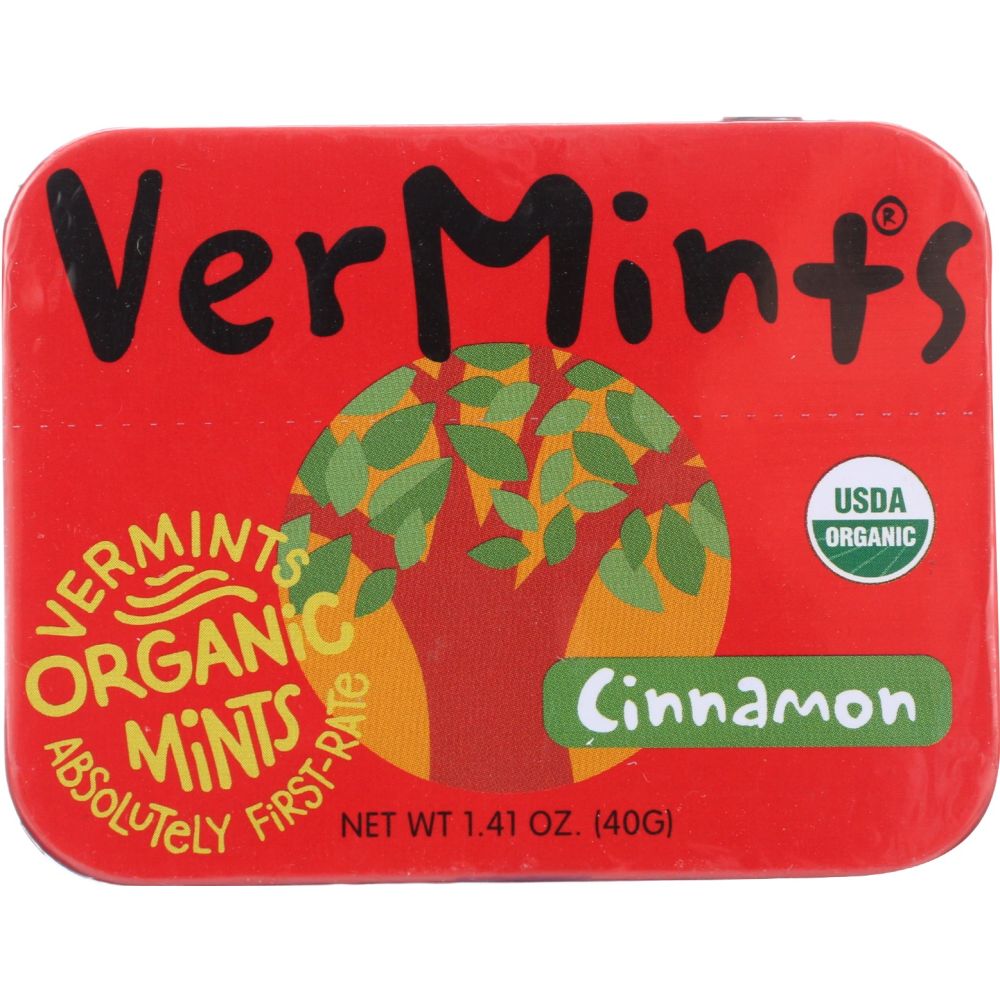 VERMINTS: Organic Cinnamon Mints, 1.41 oz