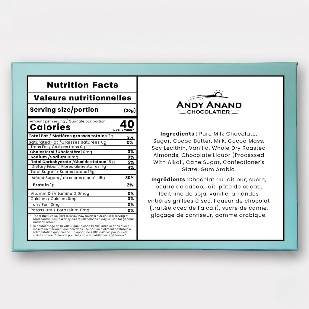 Andy Anand Italian Amaretti Almond Cookies, 20 pc, 8 Flavors – Gluten-Free, Baked in Italy, Authentic Recipe, Birthday & Holiday Gift Box
