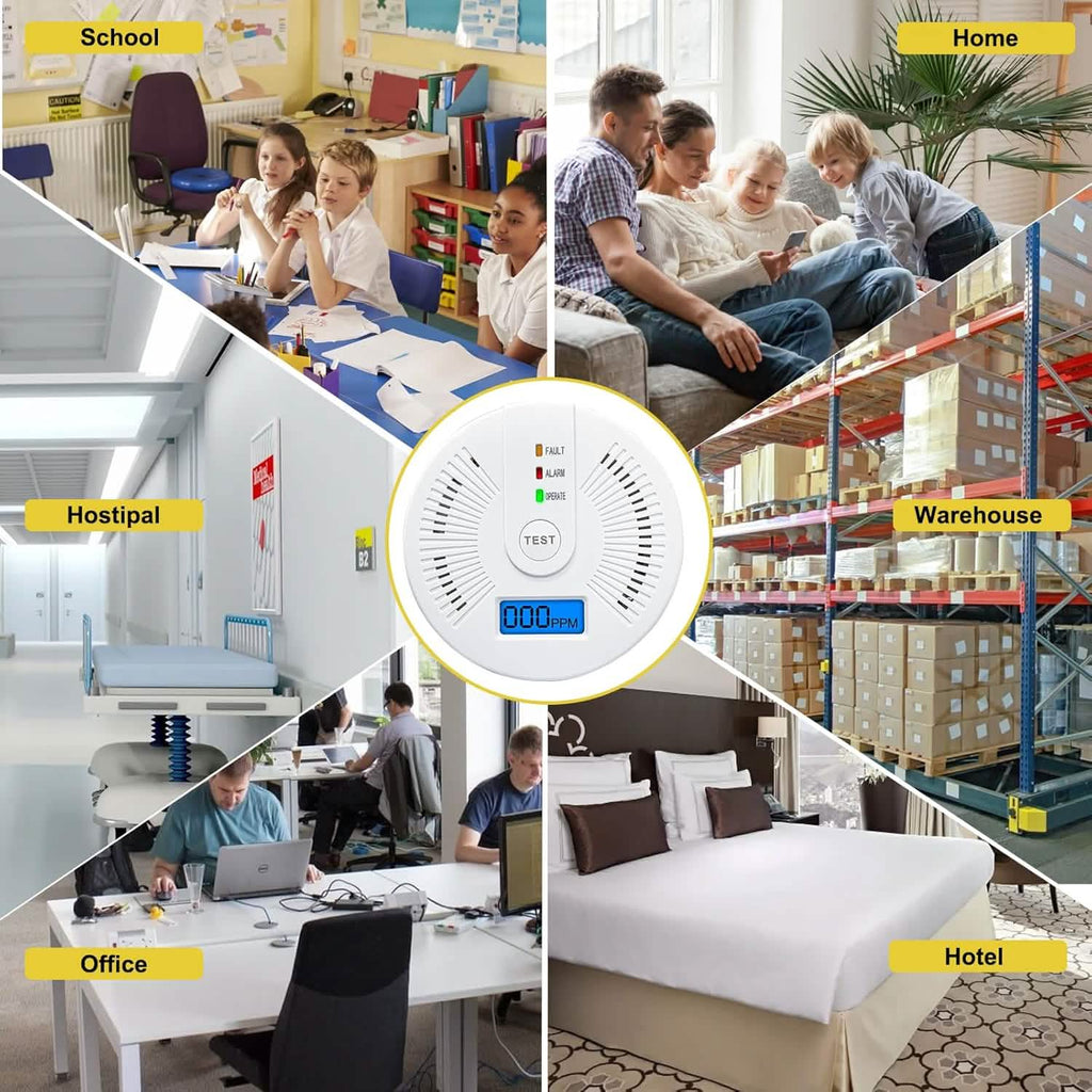 ポータブル一酸化炭素検知器 – 電池式COアラーム