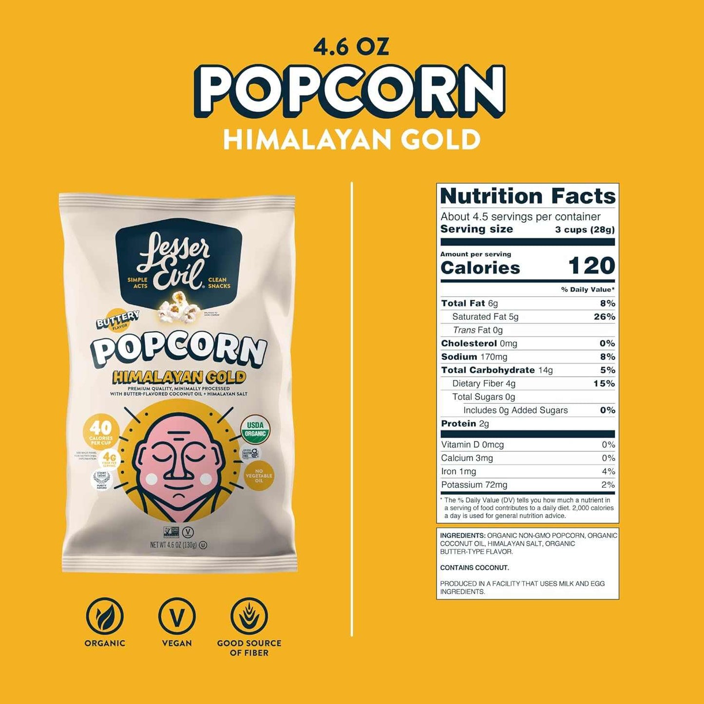 LESSER EVIL: Buddha Bowl Himalayan Gold, 5 oz