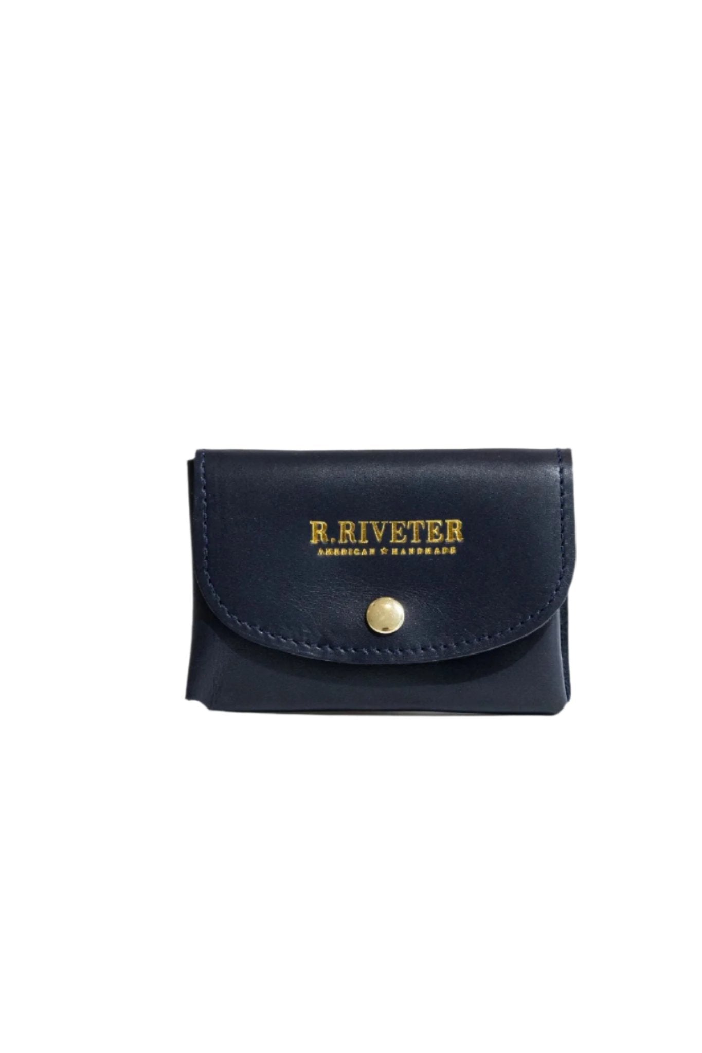 Ida Mini | Navy Leather Card Holder Wallet