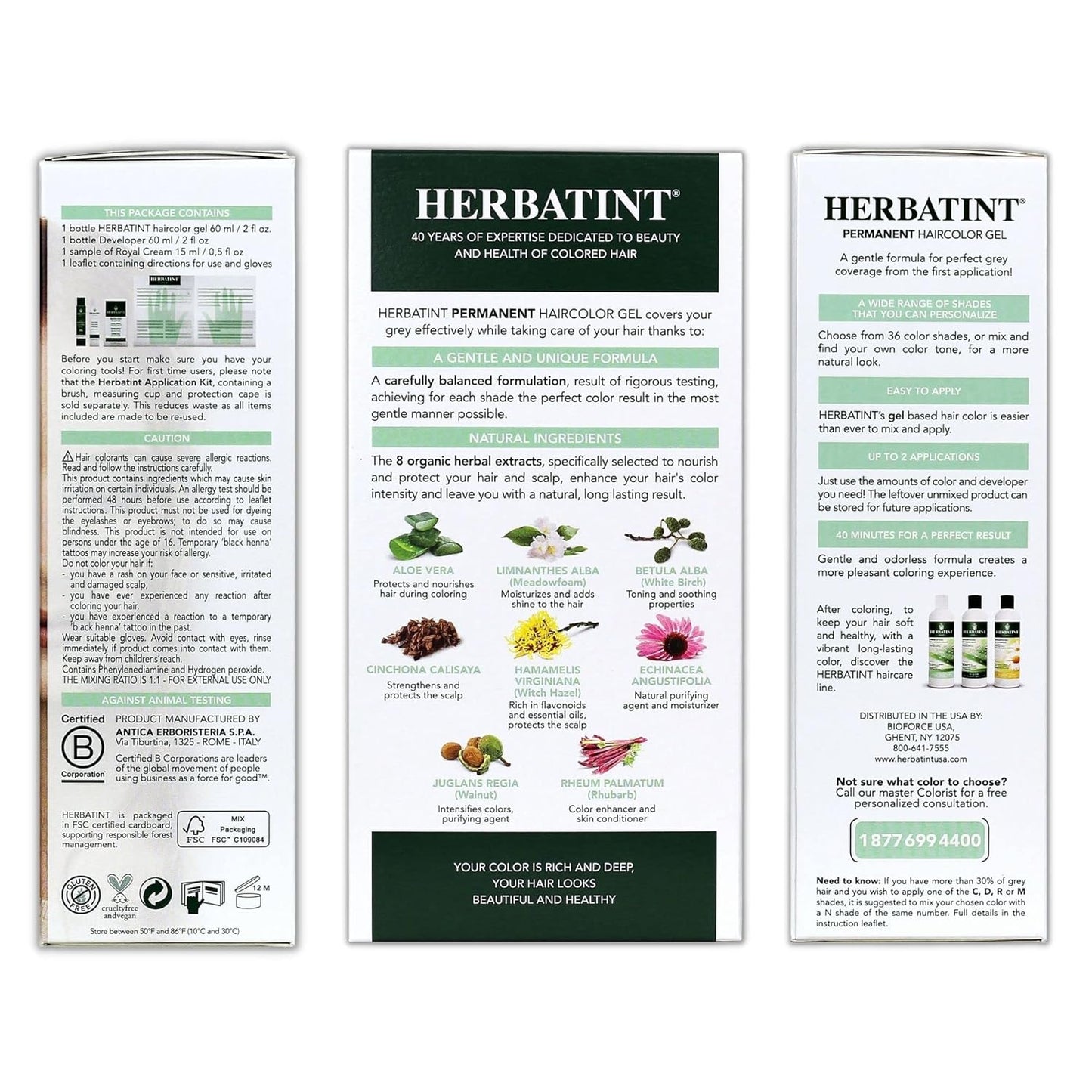 Herbatint Permanent Haircolor Gel, 8R Light Copper Blonde