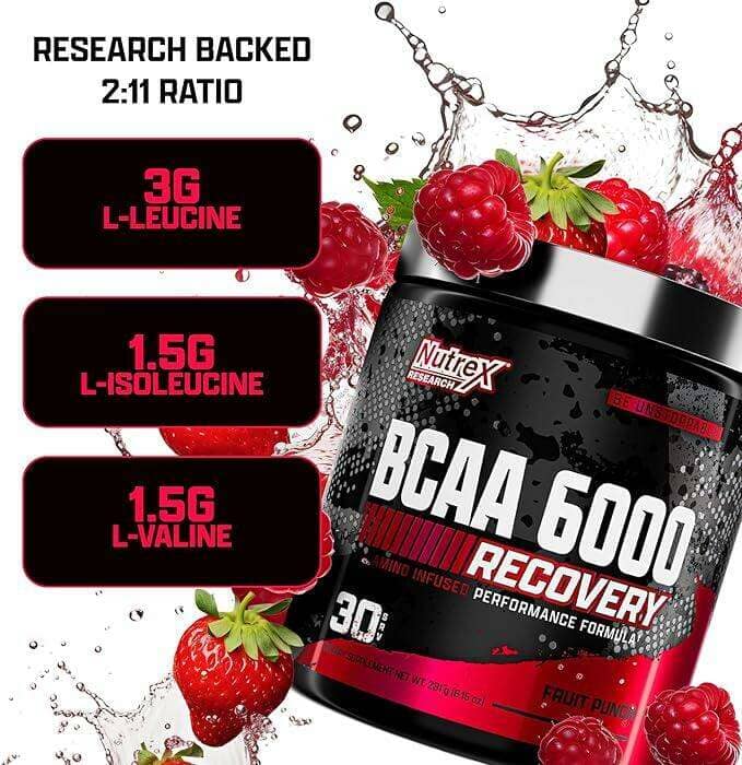 Nutrex BCAA 6000 Recovery, 30 Servings