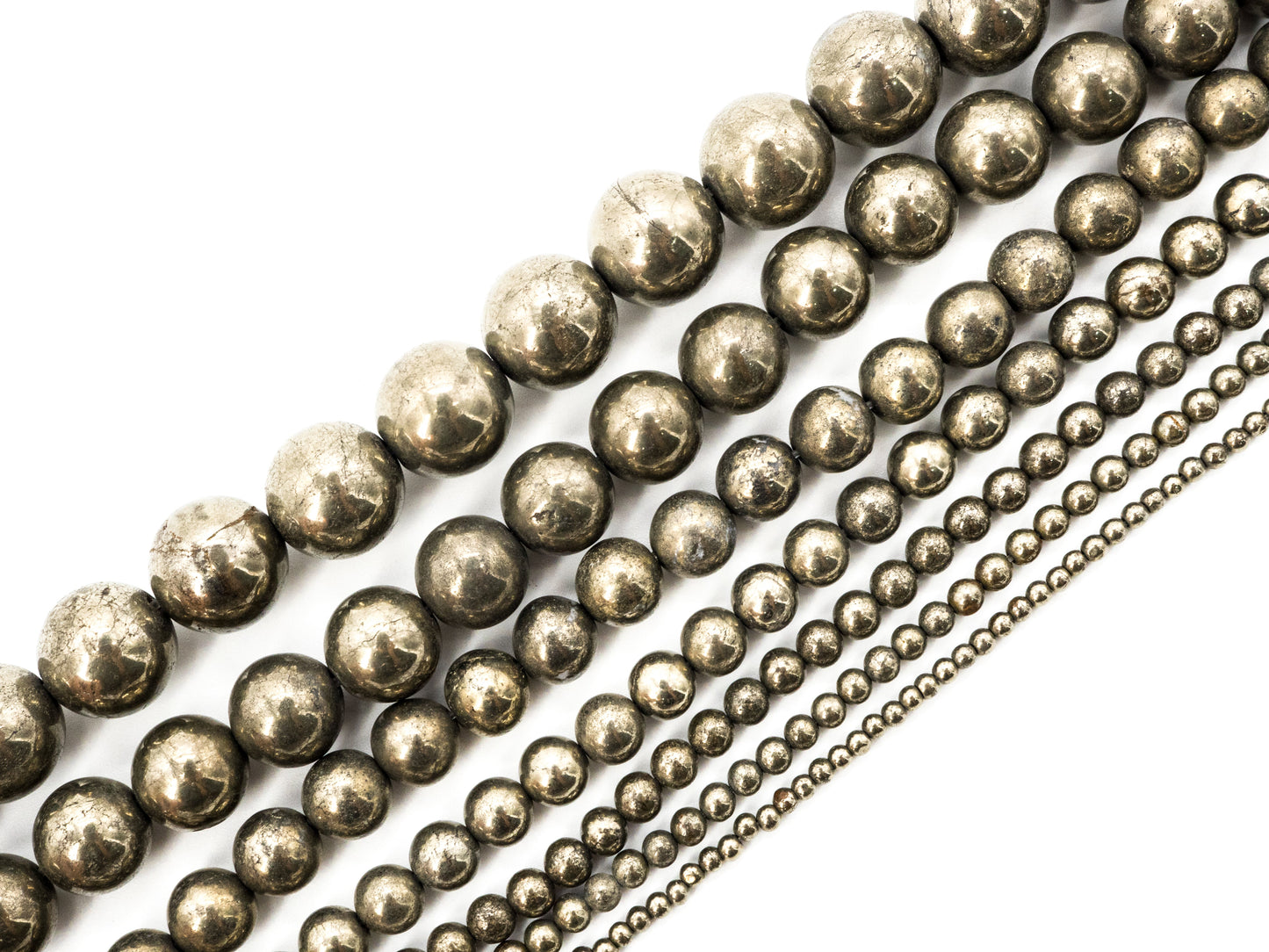Quality Natural Pyrite  smoothy roundbeads,12mm,SKU#W1