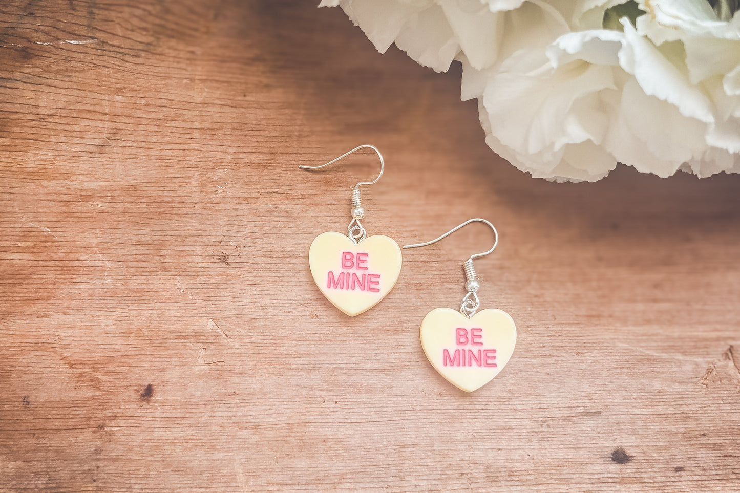 Beautiful Candy Heart Valentines Earrings