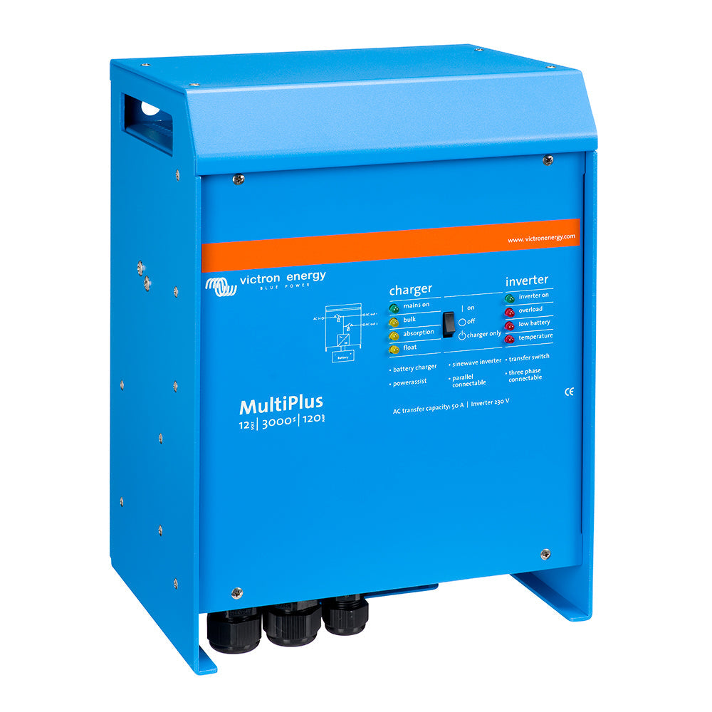 Victron MultiPlus インバーター/チャージャー 12VDC - 3000VA - 120VAC 120AMPバッテリーチャージャー付き - 50AMPトランスファースイッチ（UL認定） [PMP122301102]