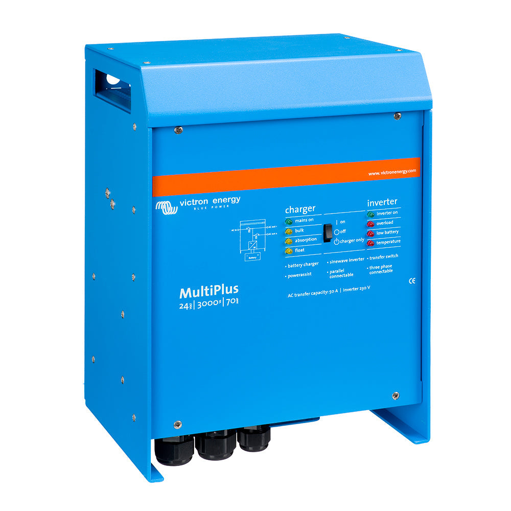 Victron Multiplus インバーター/チャージャー 24V DC - 3000W - 120V AC 70AMPバッテリーチャージャー付き - 50AMPトランスファースイッチ（UL認定） [PMP242301102]