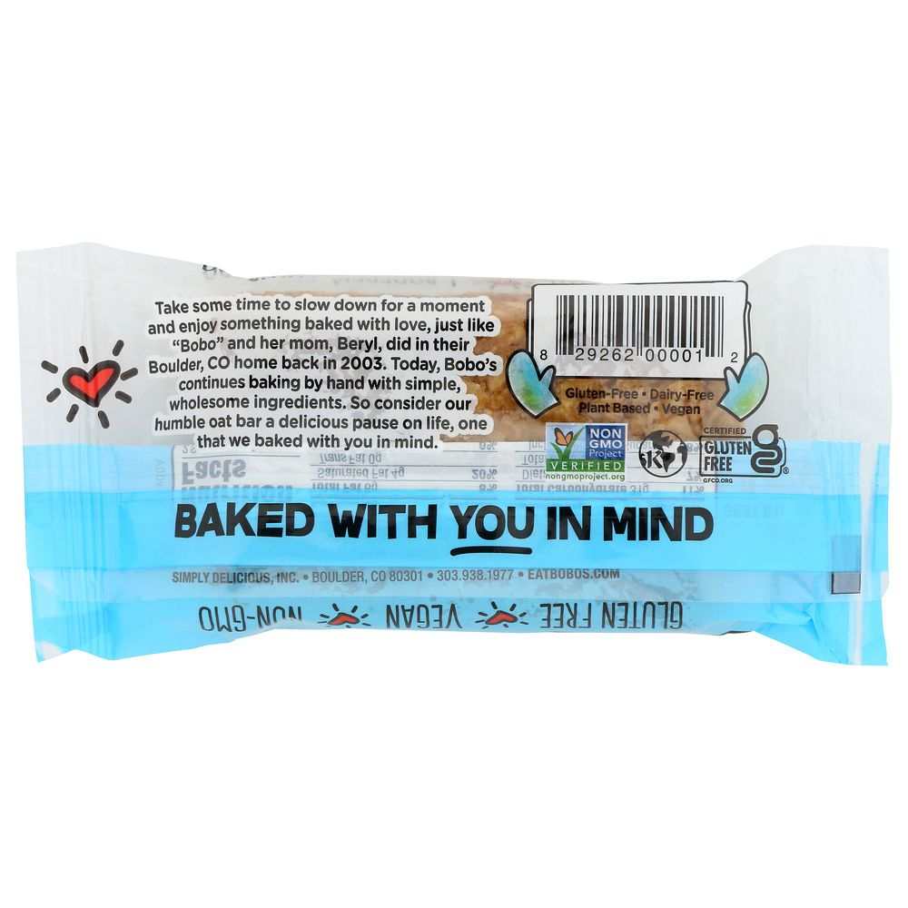 BOBO'S OAT BARS: All Natural Bar Original, 3 Oz