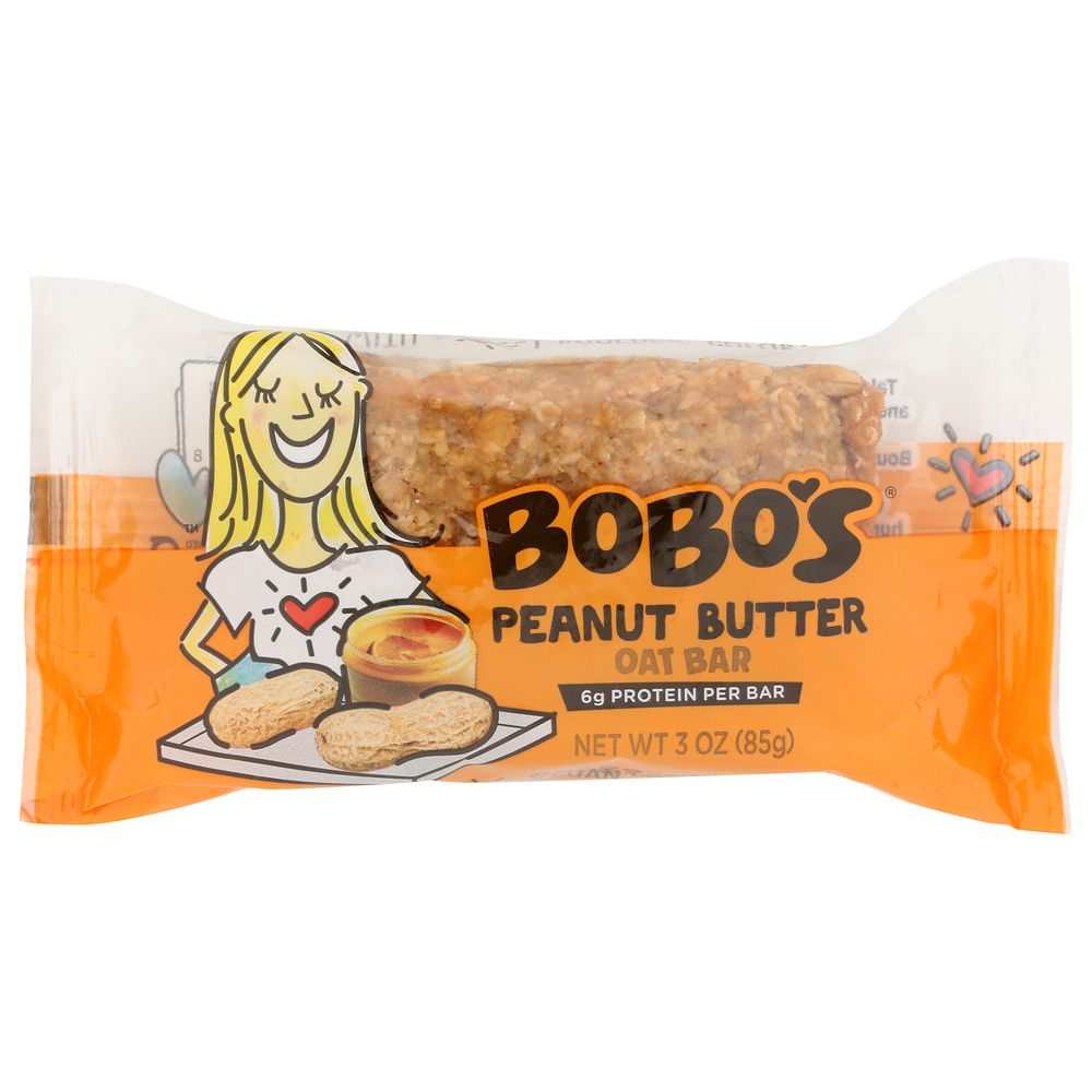 BOBO'S OAT BARS: All Natural Bar Peanut Butter, 3 oz
