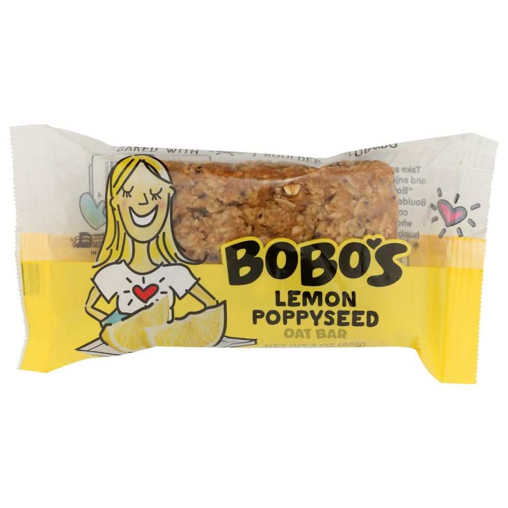 BOBO'S OAT BARS: Lemon Poppyseed Oat Bar, 3 oz