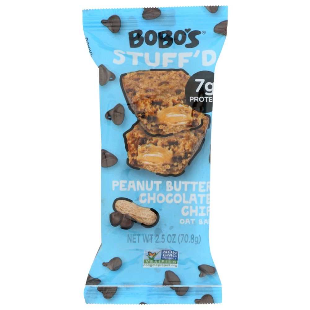BOBO'S OAT BARS: Bars Stuff'd Chocolate Chip Peanut Butter Filled, 2.5 oz