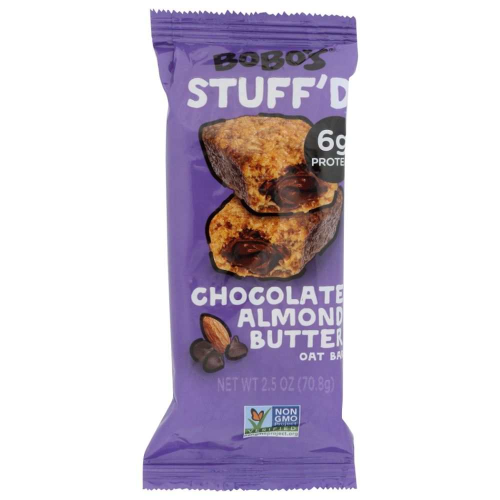 BOBO'S OAT BARS: Bars Stuff'd Chocolate Almond Butter Filled, 2.5 oz