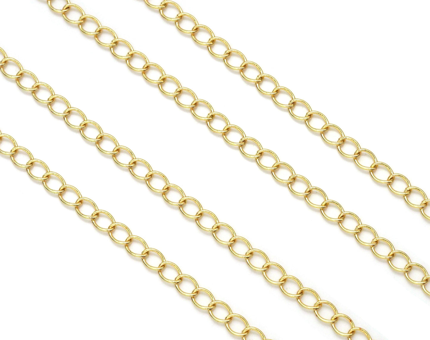 Thin Oval Link Chain by Yard, extension chain, sku#LX159