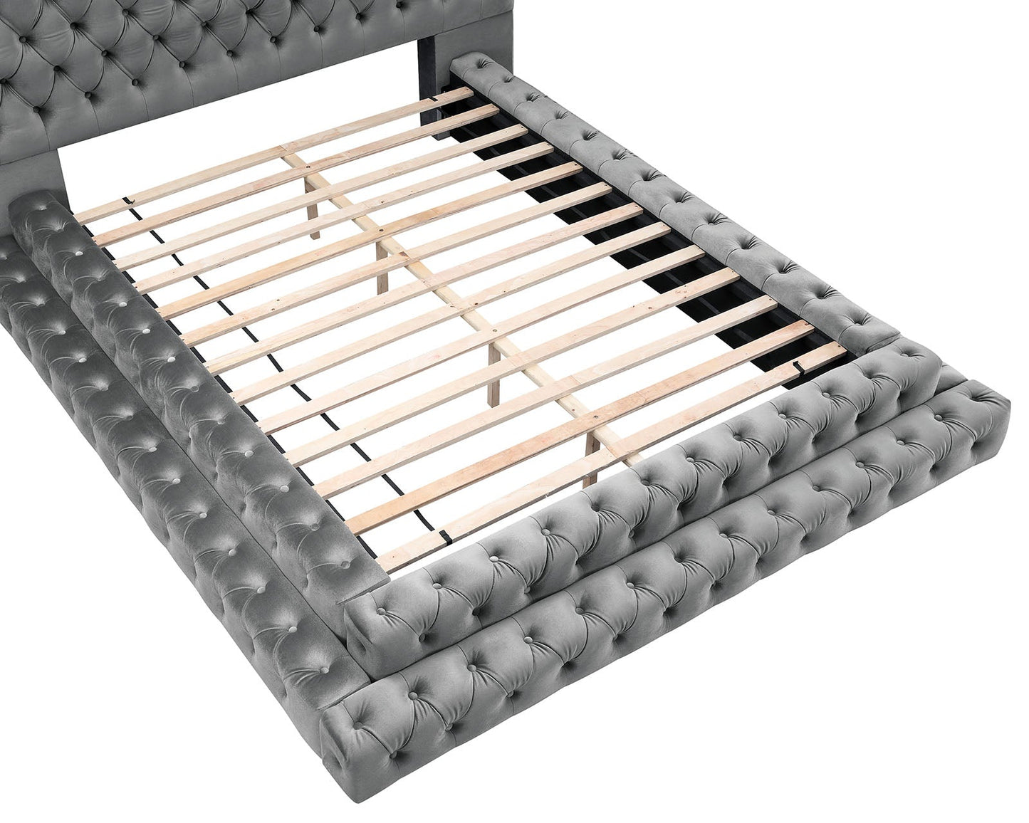Contemporary Style Fully Upholstered Frame
