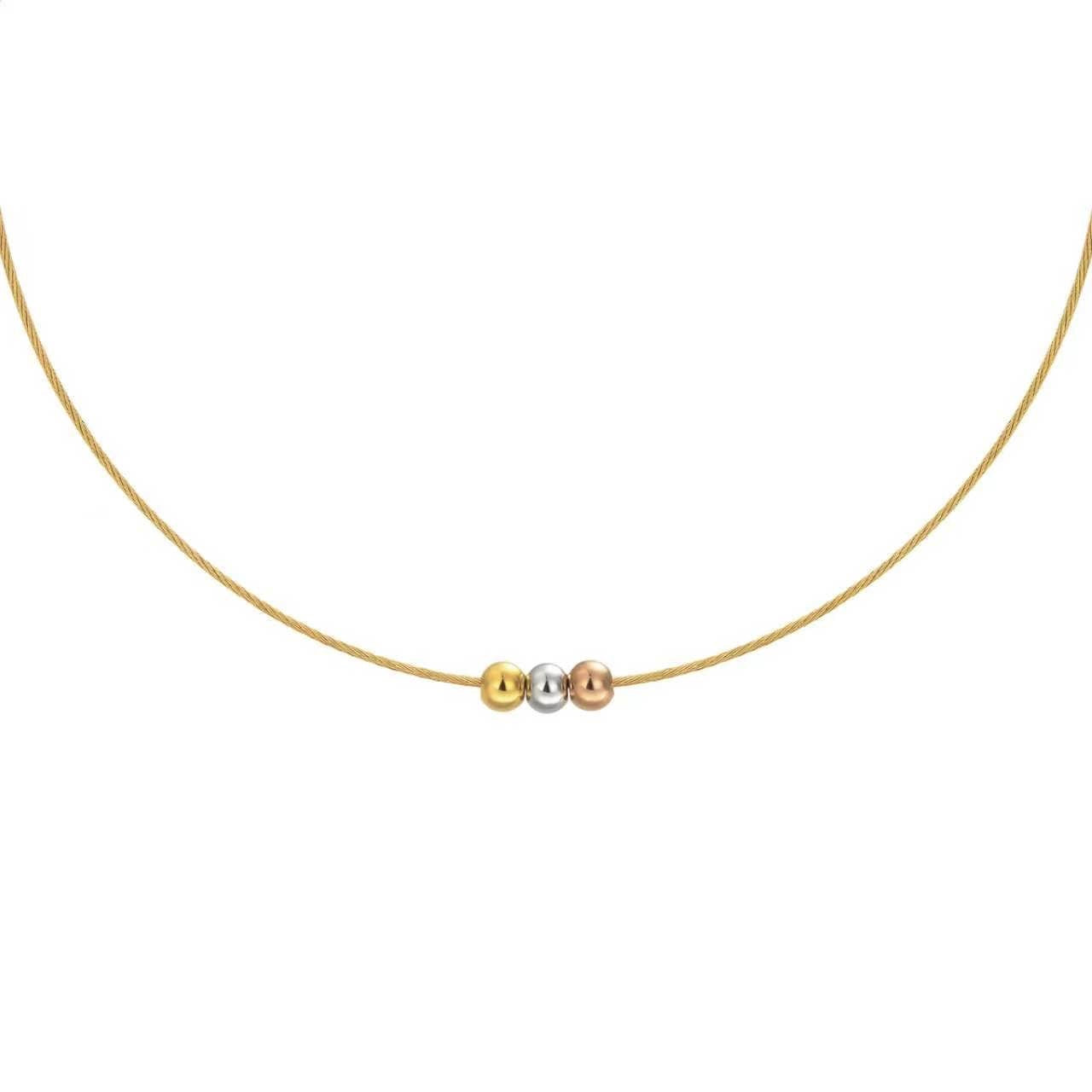 PT302G B.Tiff Triolette Pendant Necklace [Gold Chain]