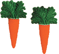 Grandes formes de carottes en sucre 90 pièces - 8,25 cm